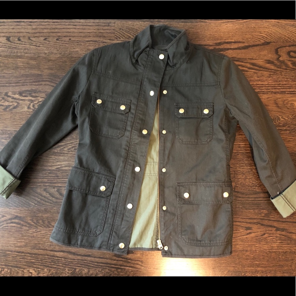 J. Crew olive green jacket